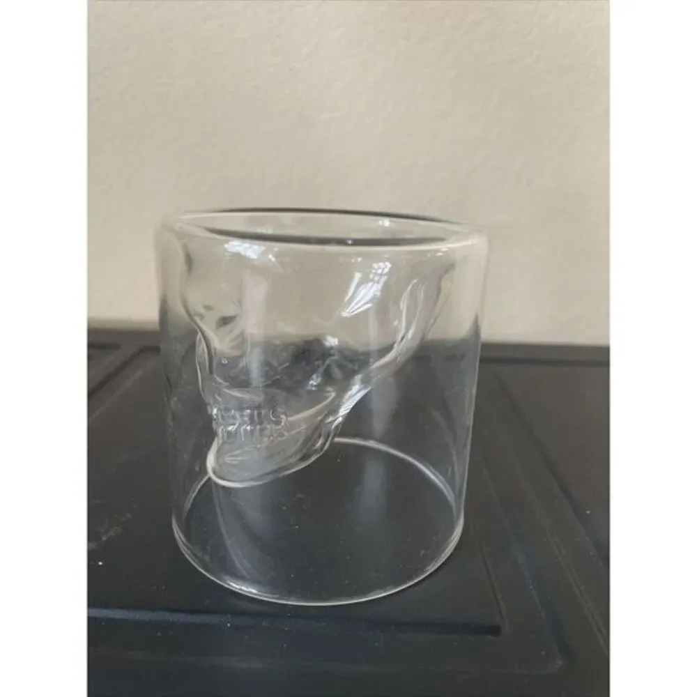 3D skull clear shot‎ glass drinkware barware  2.75